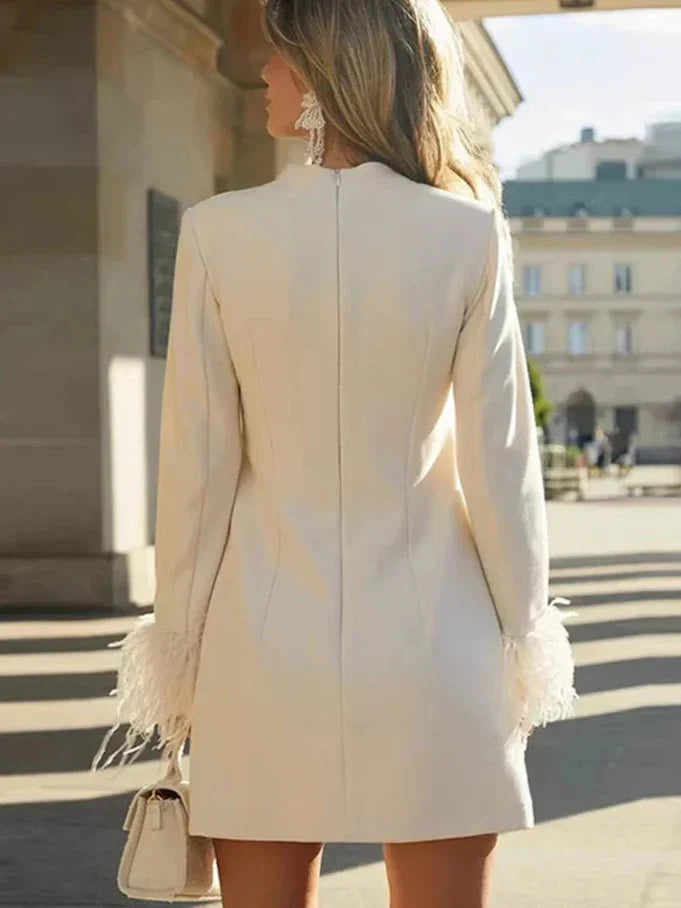 Hanne - Speelse Mini-jurk met Verenaccent