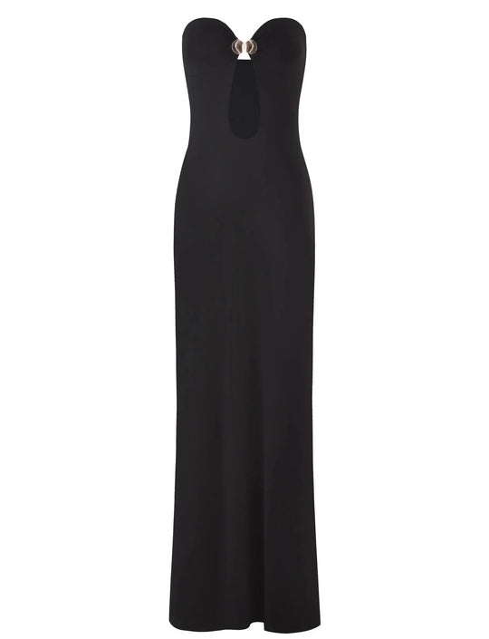 Solara – Elegante Jurk met gouden detail