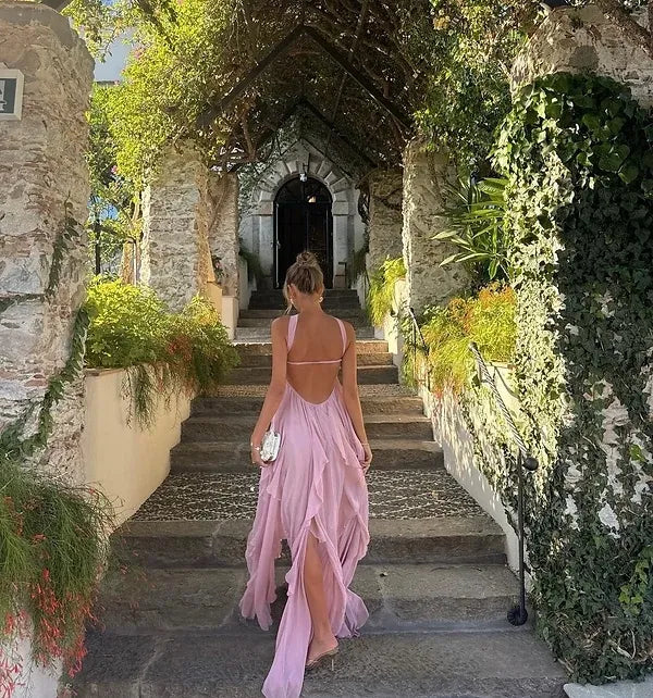 Éliane – Strapless maxi-jurk met ruches