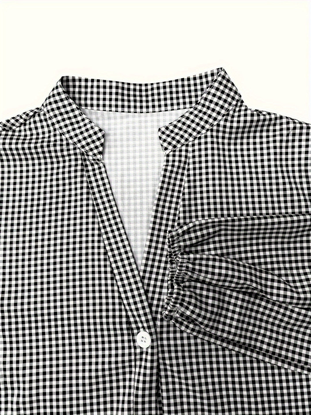 Maribel – Gestreepte midi-jurk met pofmouwen