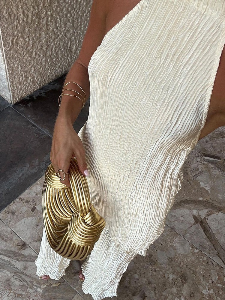 Edith – Verfijnde Geplooide Tweedelige Set