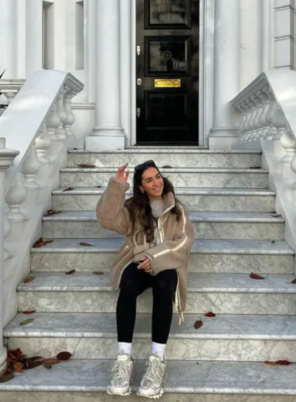 Pia - Stijlvolle & Warme Fleece Jas